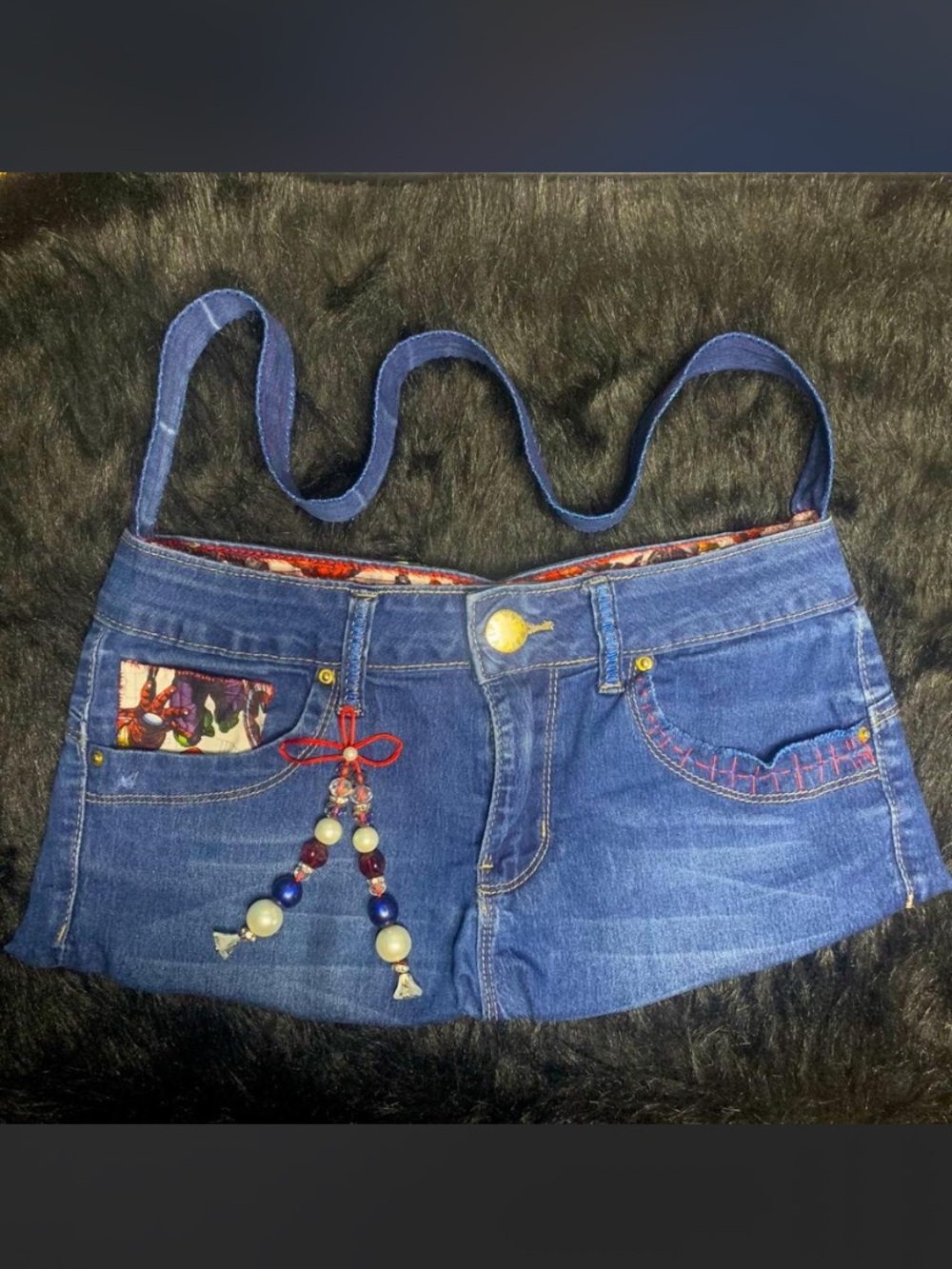 1of1 Upcycled Marvel Avengers Denim Purse
